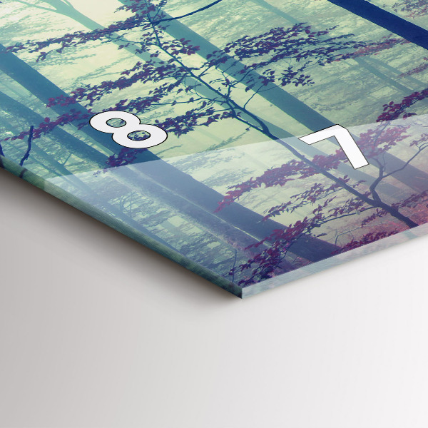 Reloj horizontal Carretera otoñal Bosque Niebla