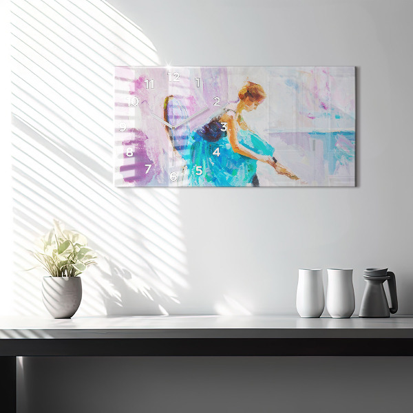 Reloj horizontal Preparación de una bailarina