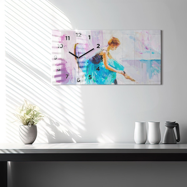Reloj horizontal Preparación de una bailarina