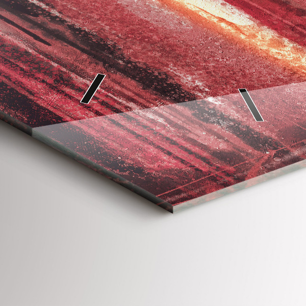 Reloj de cristal horizontal Pareja de jóvenes enamorados