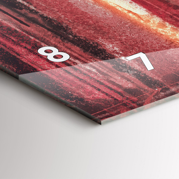 Reloj de cristal horizontal Pareja de jóvenes enamorados