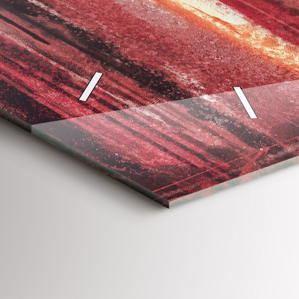 Reloj de cristal horizontal Pareja de jóvenes enamorados