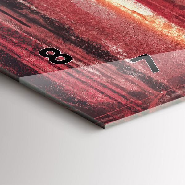 Reloj de cristal horizontal Pareja de jóvenes enamorados