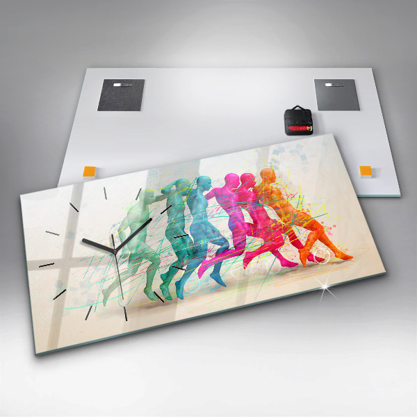 Reloj horizontal Gente colorida