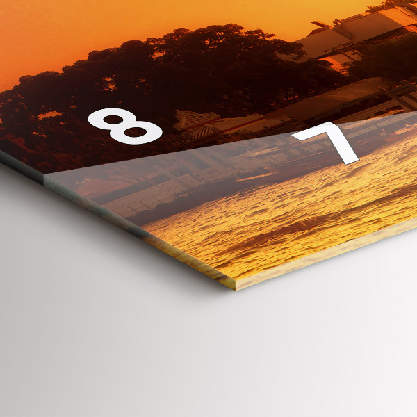 Reloj de cristal horizontal Wat arun Bangkok Tailandia