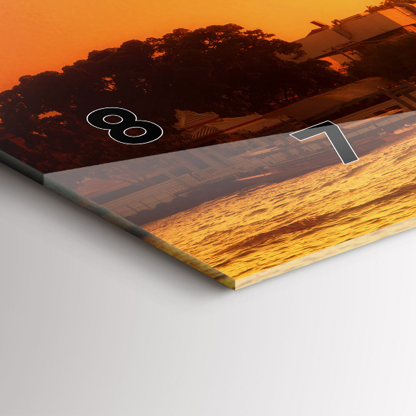 Reloj de cristal horizontal Wat arun Bangkok Tailandia