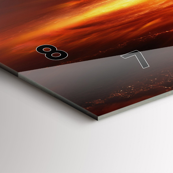 Reloj horizontal Explosión de una bomba atómica