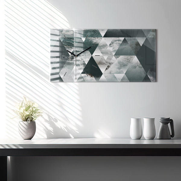 Reloj horizontal Olas marinas abstracto