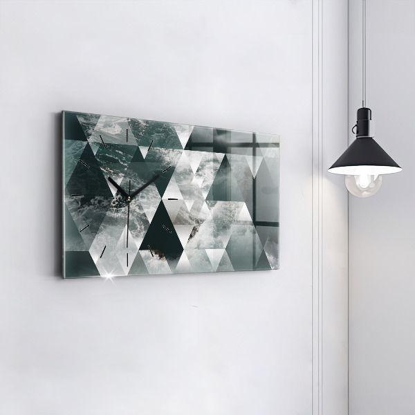 Reloj horizontal Olas marinas abstracto