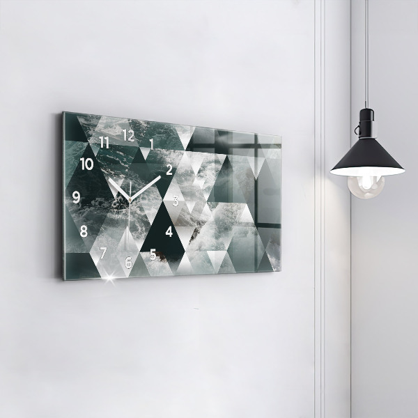 Reloj horizontal Olas marinas abstracto