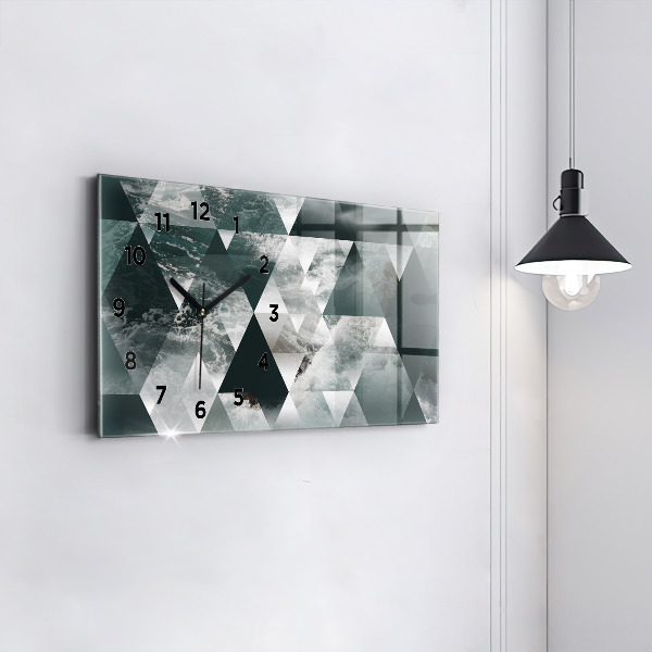 Reloj horizontal Olas marinas abstracto