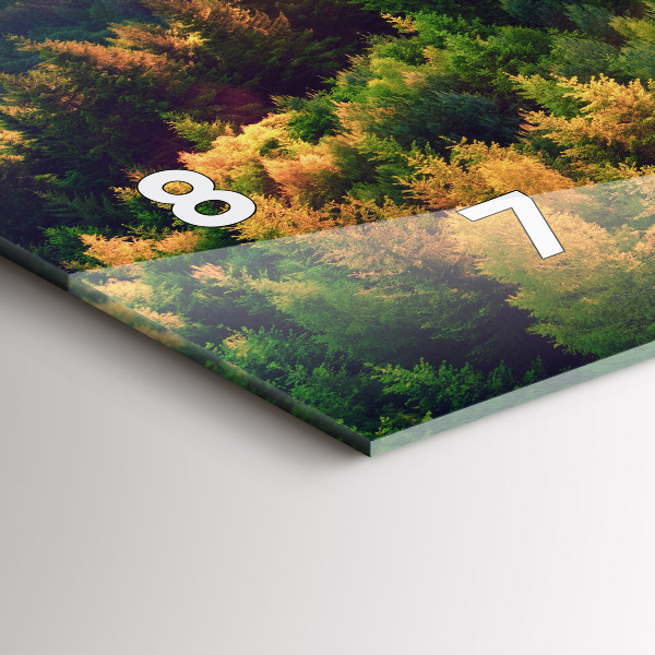 Reloj de cristal horizontal Puesta de sol sobre las colinas