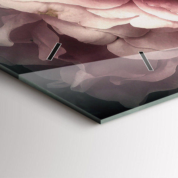 Reloj horizontal Ramo de rosas rosas