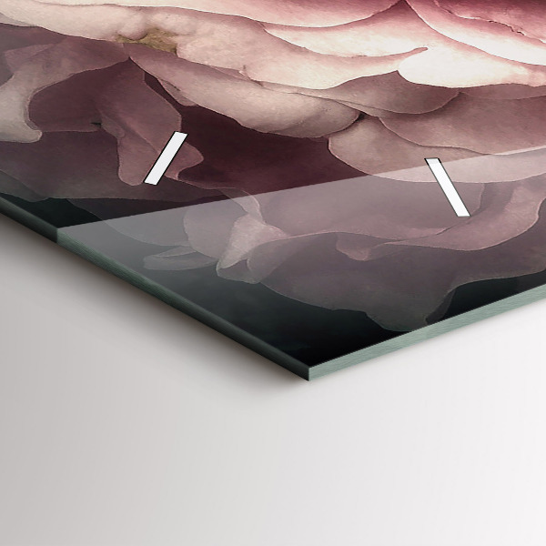 Reloj horizontal Ramo de rosas rosas