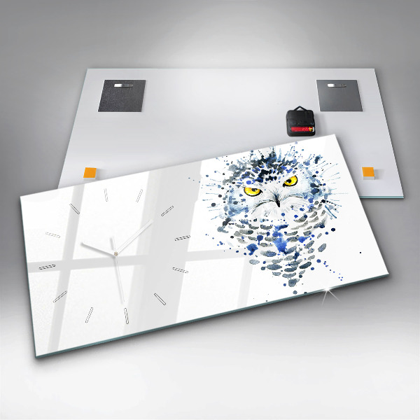 Reloj horizontal Mirada de búho