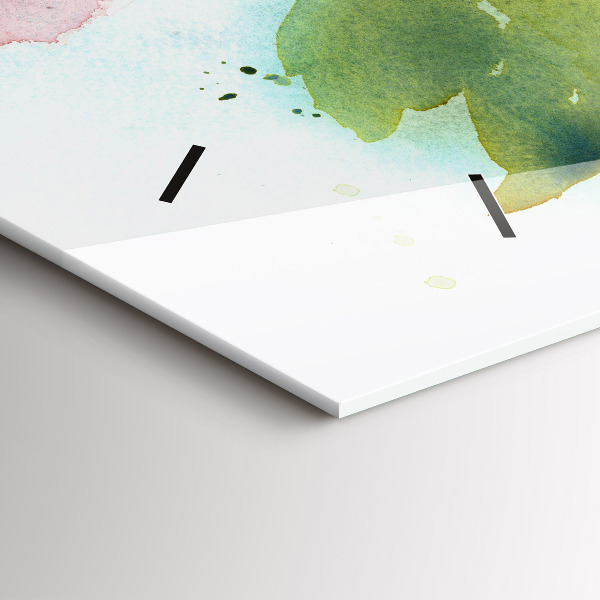 Reloj horizontal Rosas en un jarrón Acuarela