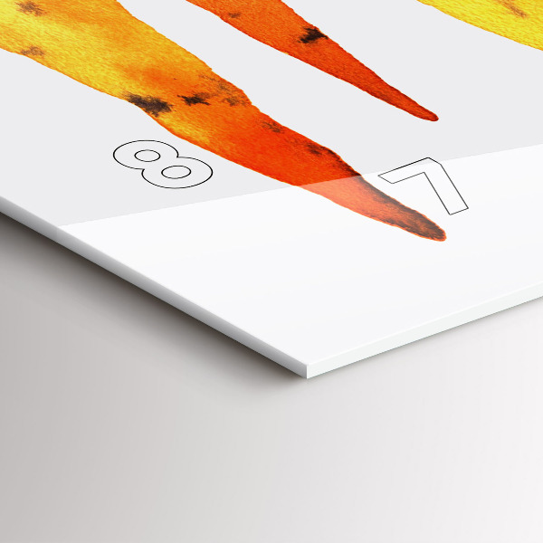 Reloj horizontal Ilustración de zanahorias