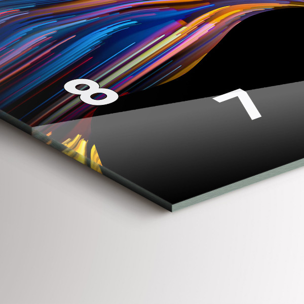 Reloj de cristal horizontal Arte emocional