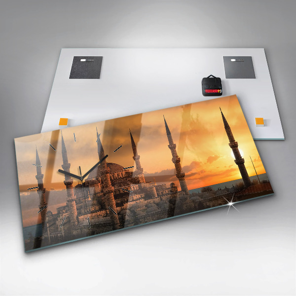 Reloj de cristal horizontal Mezquita de Estambul