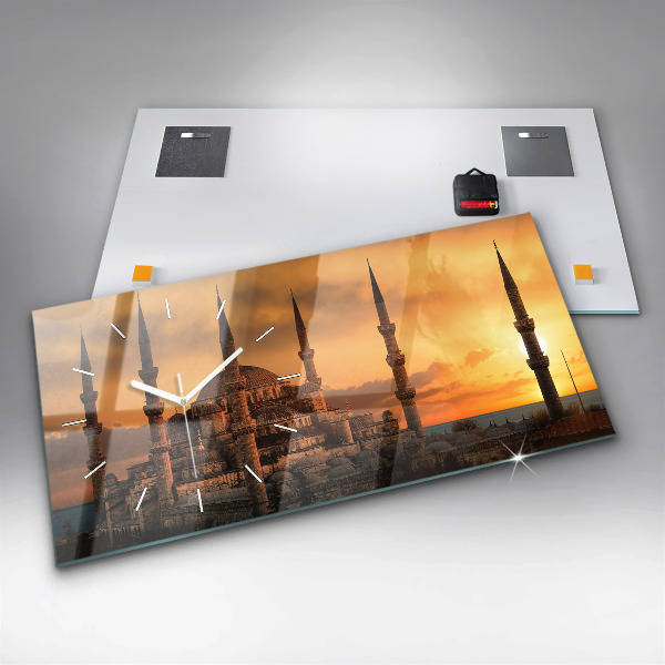 Reloj de cristal horizontal Mezquita de Estambul