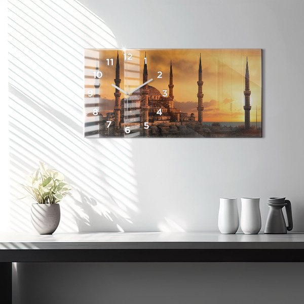 Reloj de cristal horizontal Mezquita de Estambul