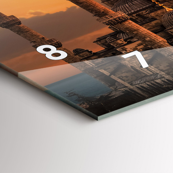 Reloj de cristal horizontal Mezquita de Estambul