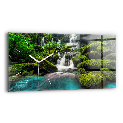 Reloj de cristal horizontal Cascada Tailandia