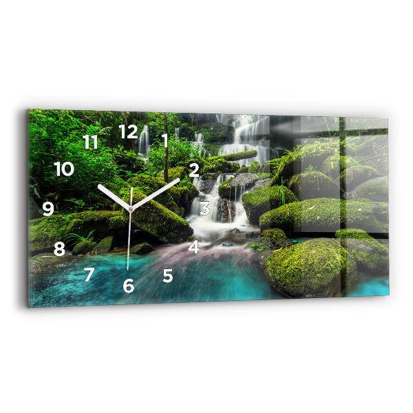 Reloj de cristal horizontal Cascada Tailandia