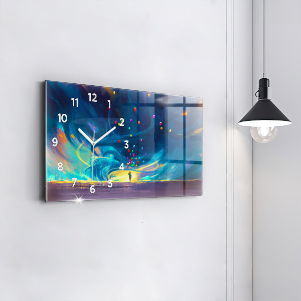 Reloj horizontal Niño y globos