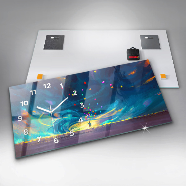 Reloj horizontal Niño y globos