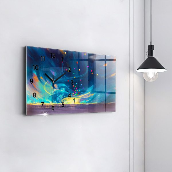 Reloj horizontal Niño y globos