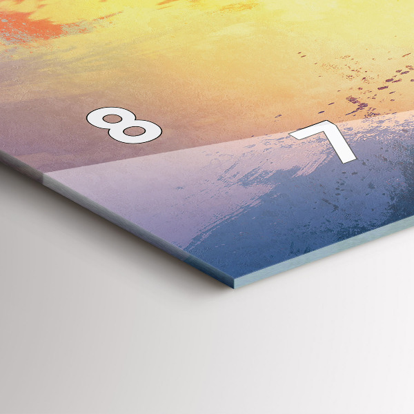 Reloj de cristal horizontal Paisaje otoñal