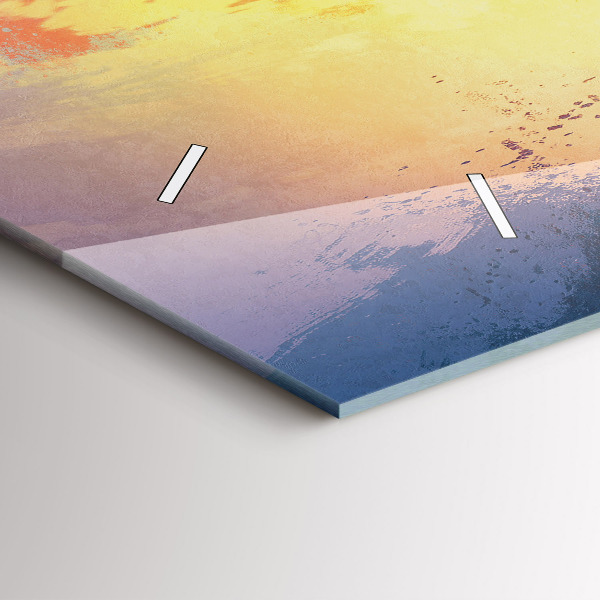 Reloj de cristal horizontal Paisaje otoñal