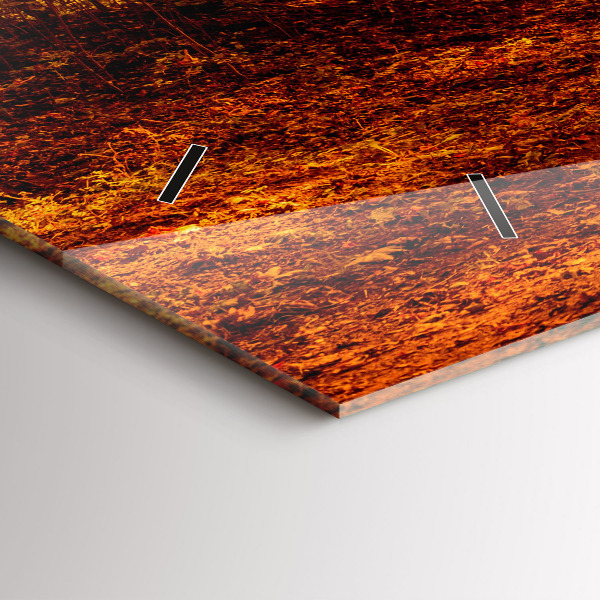 Reloj de cristal horizontal Paisaje forestal al sol