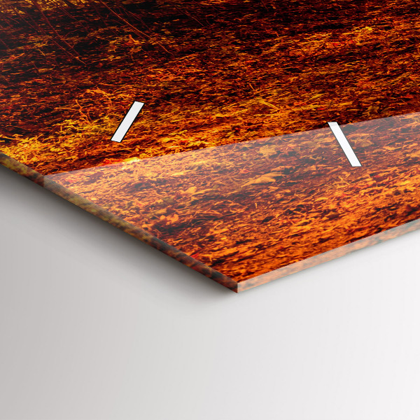 Reloj de cristal horizontal Paisaje forestal al sol