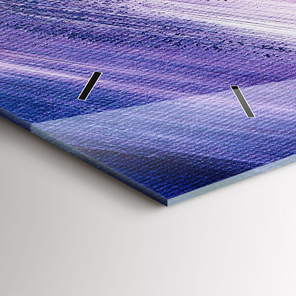 Reloj de cristal horizontal Textura de pintura acrílica