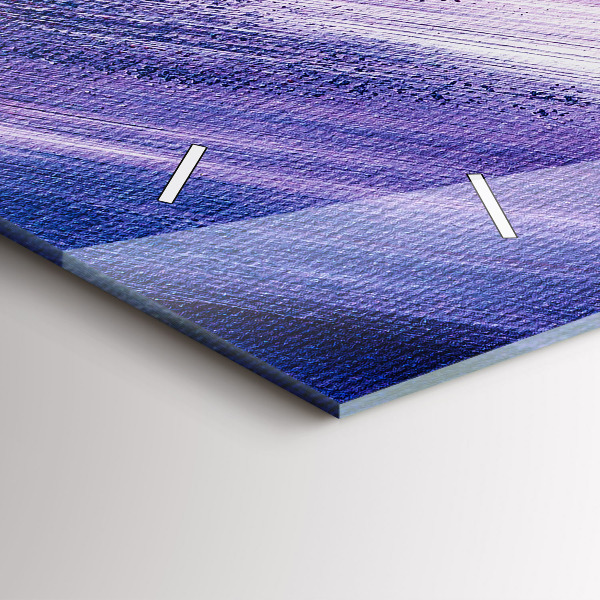 Reloj de cristal horizontal Textura de pintura acrílica