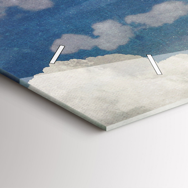 Reloj de cristal horizontal Chica en la luna