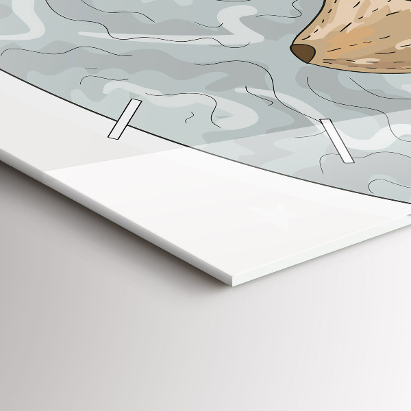 Reloj horizontal Animales nocturnos Luna