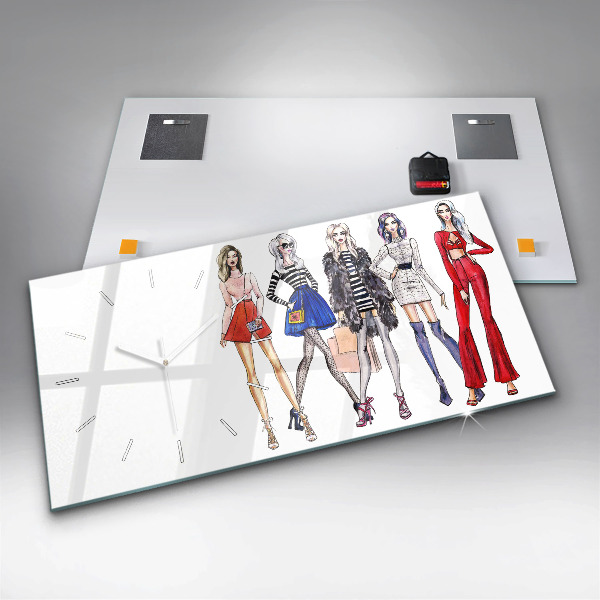 Reloj de cristal horizontal Chicas a la moda