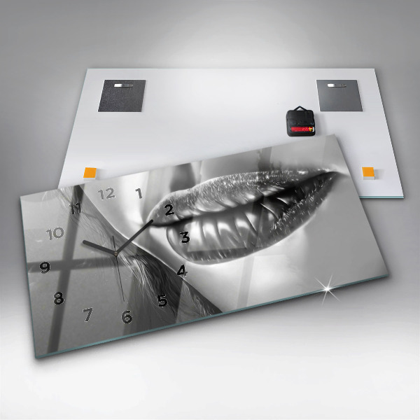 Reloj horizontal Boca de mujer