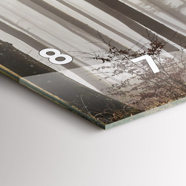 Reloj horizontal Bosque en niebla