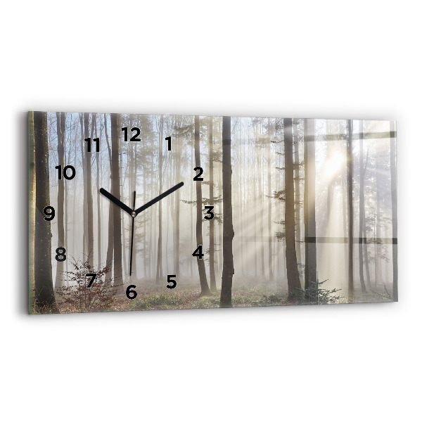 Reloj horizontal Bosque en niebla