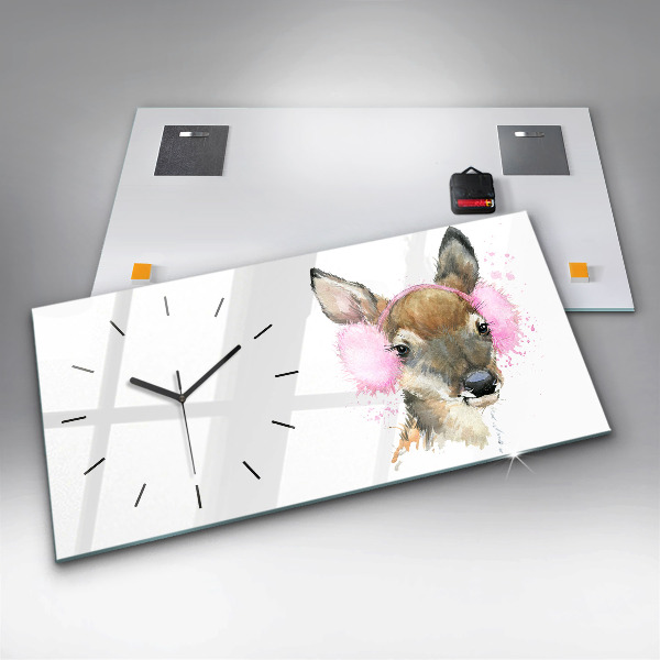 Reloj horizontal Ciervos del bosque