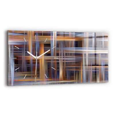 Reloj de cristal horizontal Abstracción geométrica