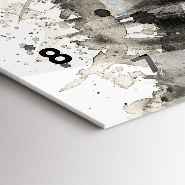 Reloj de cristal horizontal Retrato pintado