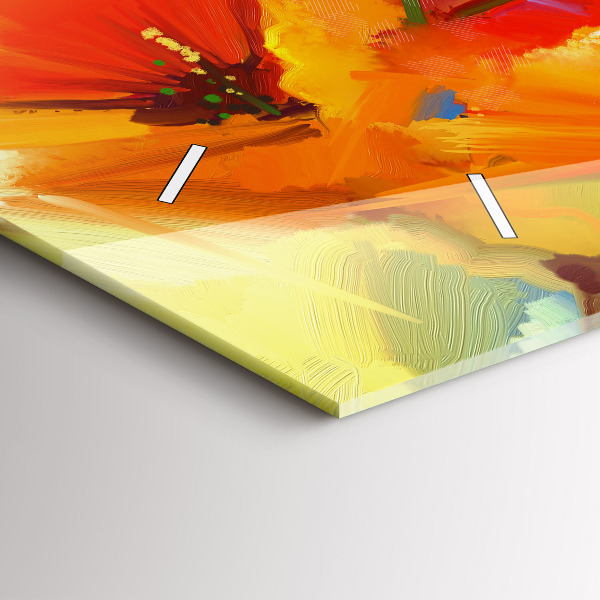 Reloj horizontal Amapolas de colores