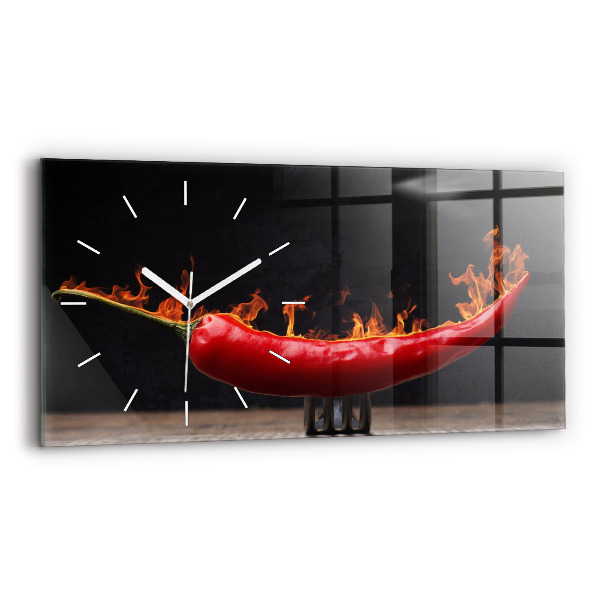 Reloj horizontal Pimiento pepperoni