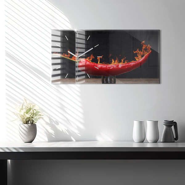 Reloj horizontal Pimiento pepperoni