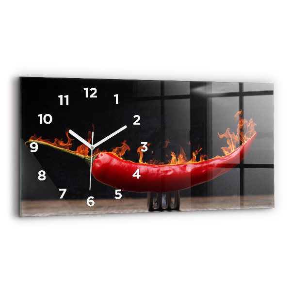 Reloj horizontal Pimiento pepperoni
